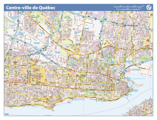 Quebec City Downtown - Compact (French Version) by Lucidmap - The Map Shop