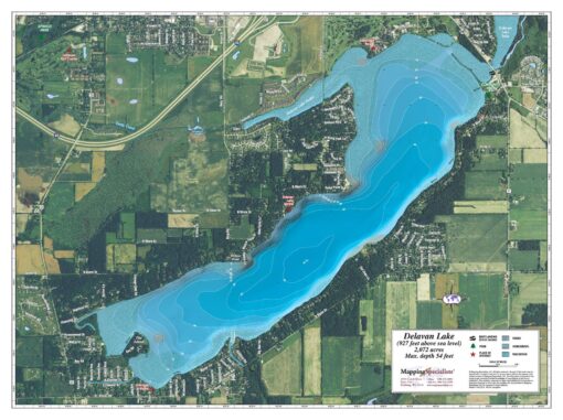 Delavan Lake by Mapping Specialists