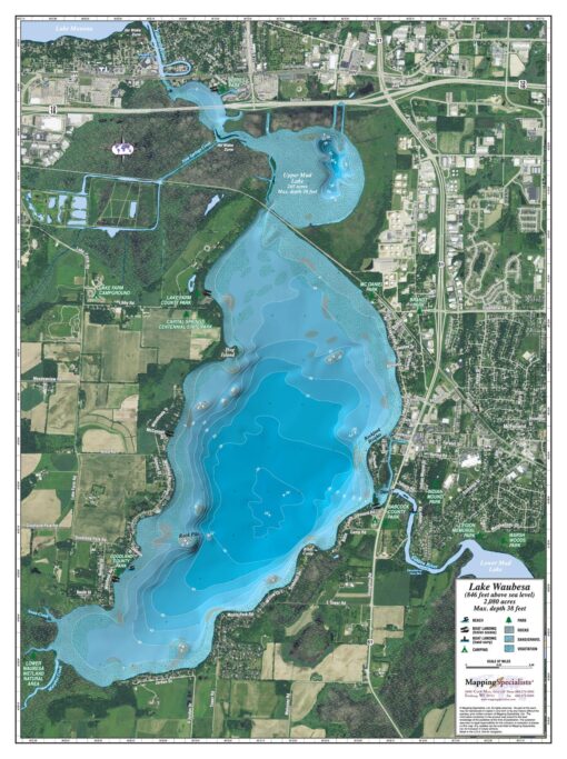 Waubesa Lake by Mapping Specialists