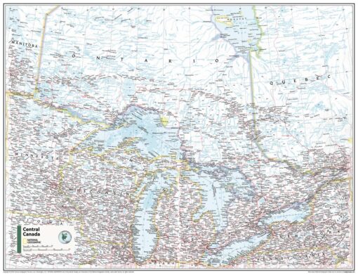 Central Canada - Atlas of the World, 11th Edition by National Geographic