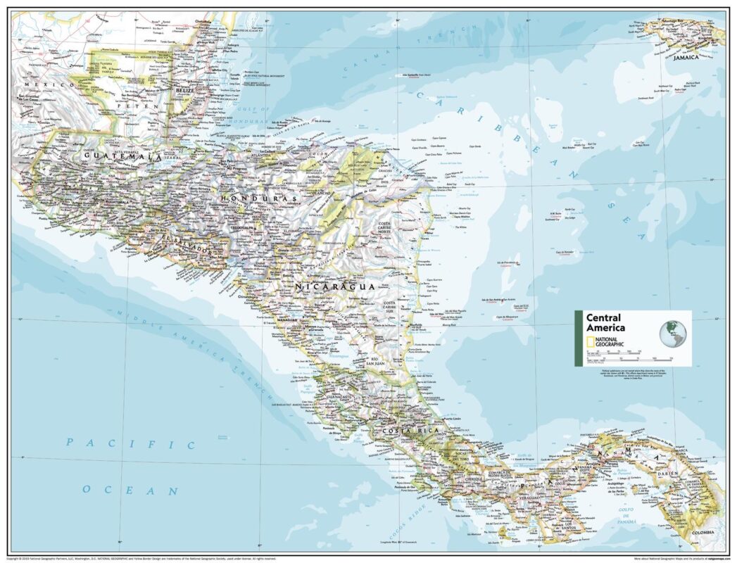 Central America - Atlas of the World, 11th Edition by National ...