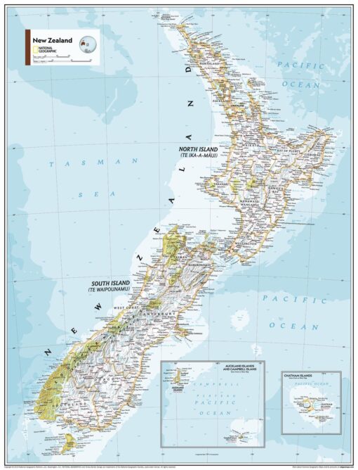 New Zealand - Atlas of the World, 11th Edition by National Geographic ...