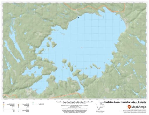 Skeleton Lake, Muskoka Lakes, Ontario by MapSherpa