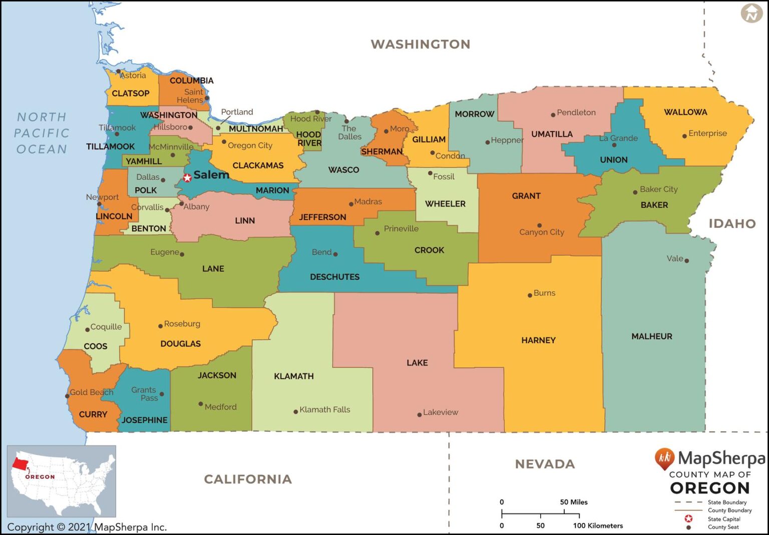 Understanding The Oregon County Map: A Comprehensive Guide - Map Haiti 