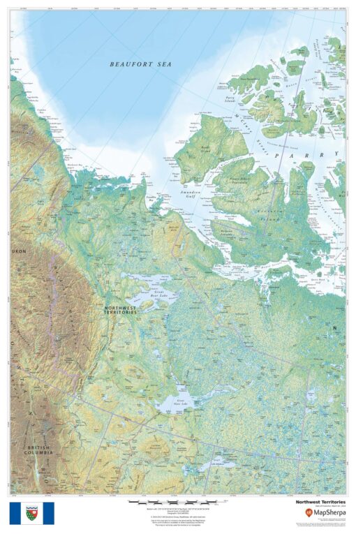 Northwest Territories Wall Map by MapSherpa