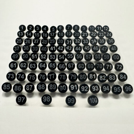 Numbered Push Pins - Black - Image 5