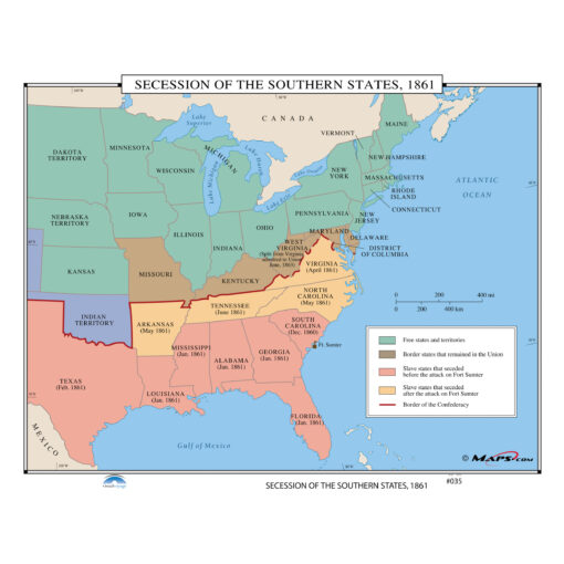 #035 Secession of the Southern States, 1861