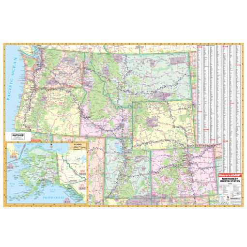 Northwest United States Regional Wall Map by Kappa