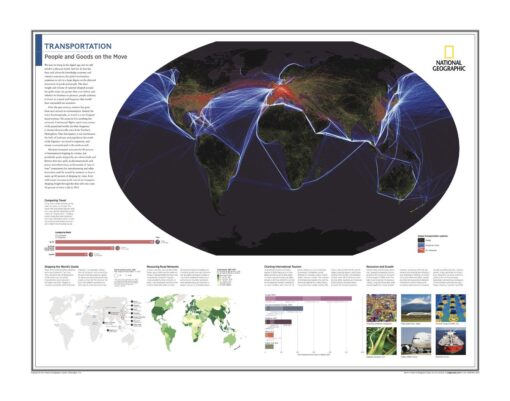 Transportation: People and Goods on the Move - Atlas of the World, 10th Edition by National Geographic