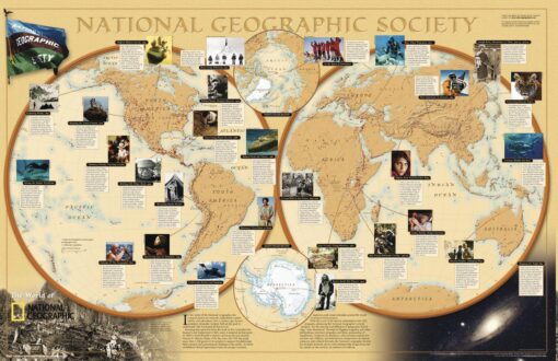 World of National Geographic Wall Map by National Geographic