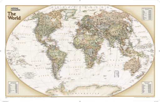 World Explorer Executive Wall Map by National Geographic